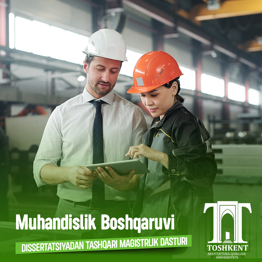 Muhandislik Boshqaruvi Dissertatsiyadan Tashqari Magistrlik Dasturi